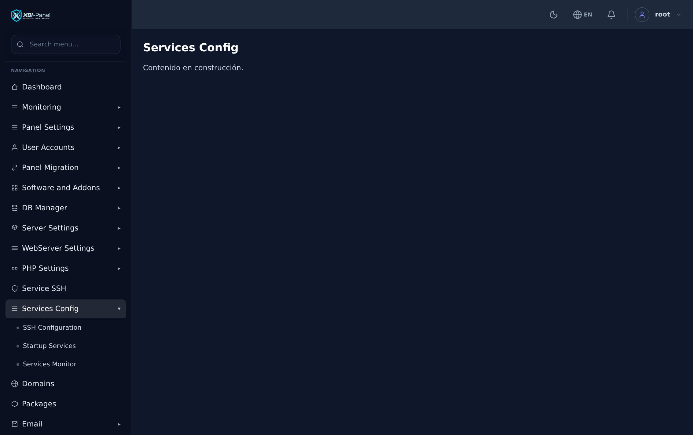 Servicios del servidor